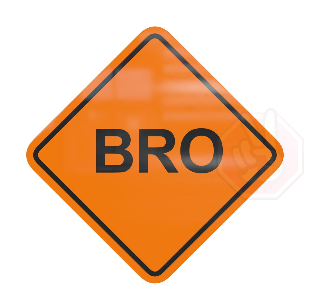 Bro Custom Hype Sign Orange And Black