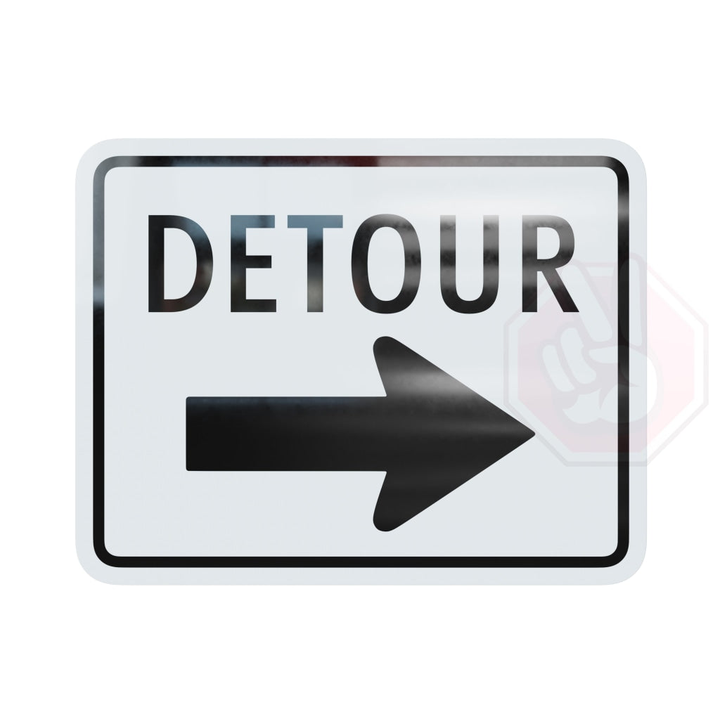 Detour Custom Hype Sign White And Black