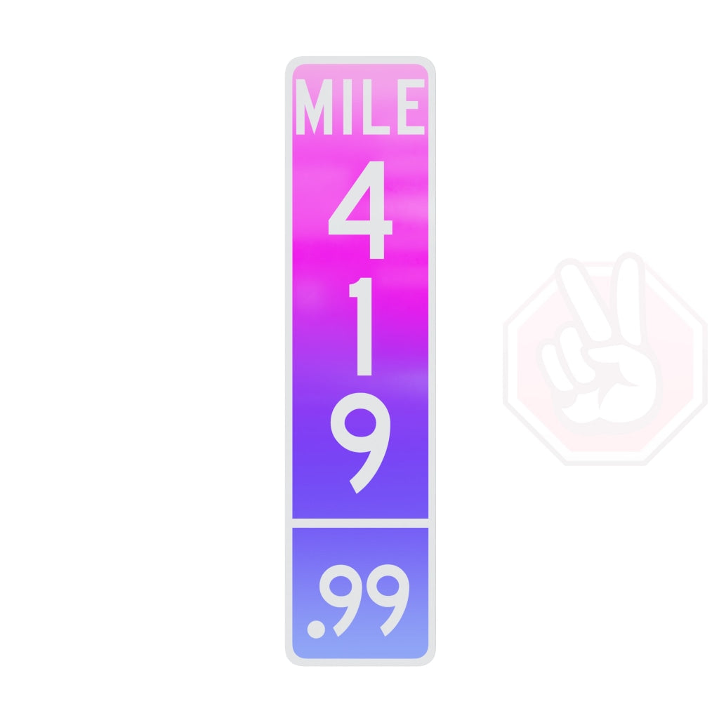 Mile 419.99 Custom Hype Sign Pink And Purple Gradient