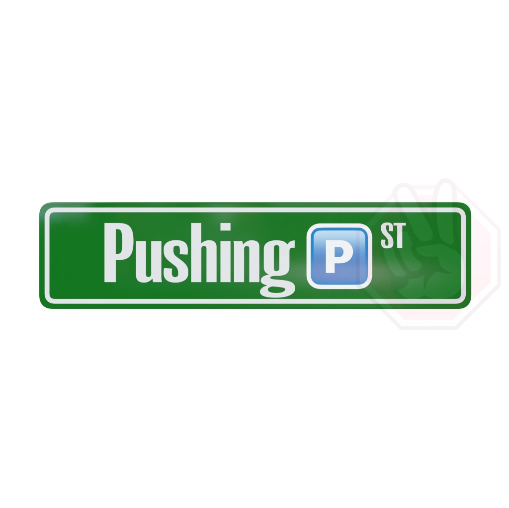 Pushing P Custom Hype Sign Green And White