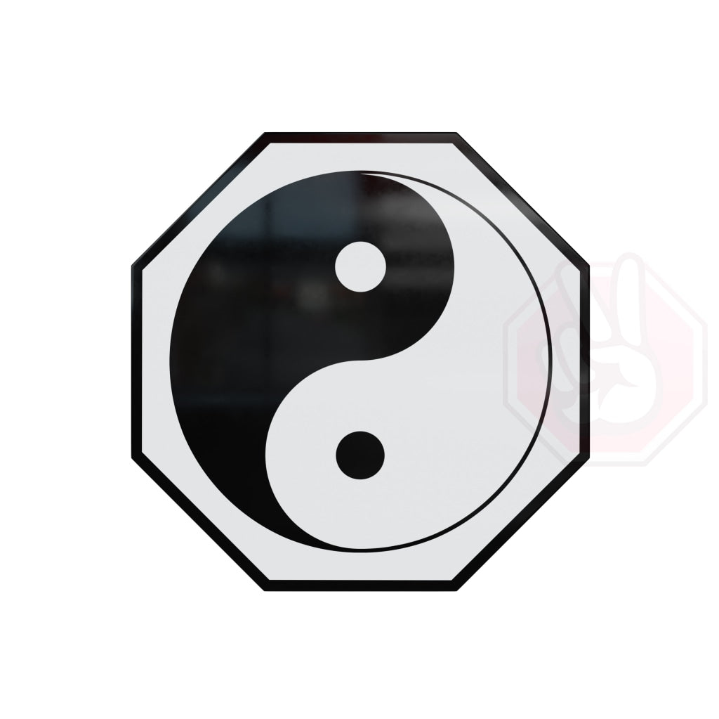 Yin-Yang Custom Hype Sign White Background